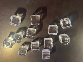 Glaçons en verre