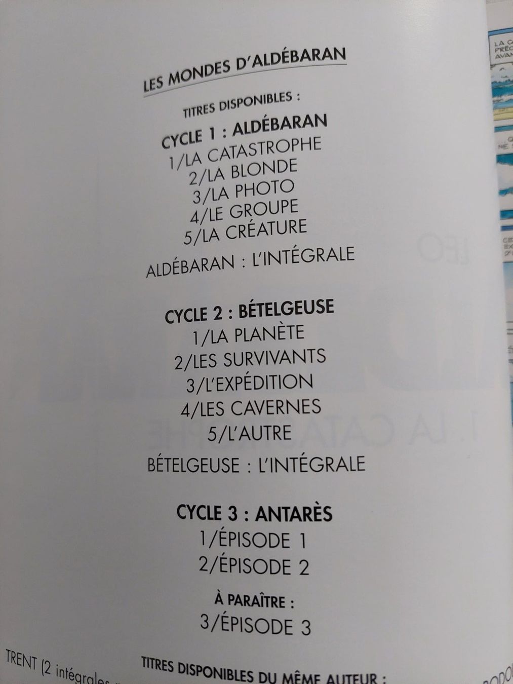 Fumetti: Aldebaran Cycle1 Tome1 Ed. 2009 TBE+ – Usato da Genève venduto da Blu_BD 3
