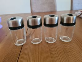 4x Cole & Mason Glas-Gewürzstreuer