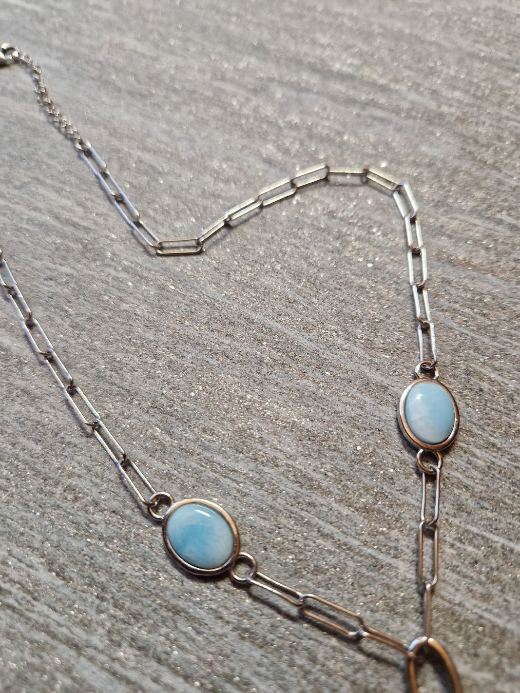 Catenine: Kette Larimar Silber – Nuovo (secondo la descrizione) da Lichtensteig venduto da Cocabana_16 2