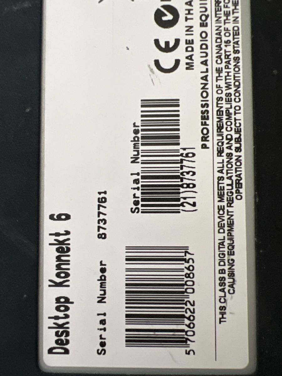 TC Electronic Attrezzatura per studi di registrazione: Audio Interface TC Electronic Desktop Konnekt 6 gebraucht – Usato da Mülligen venduto da vagos85 2