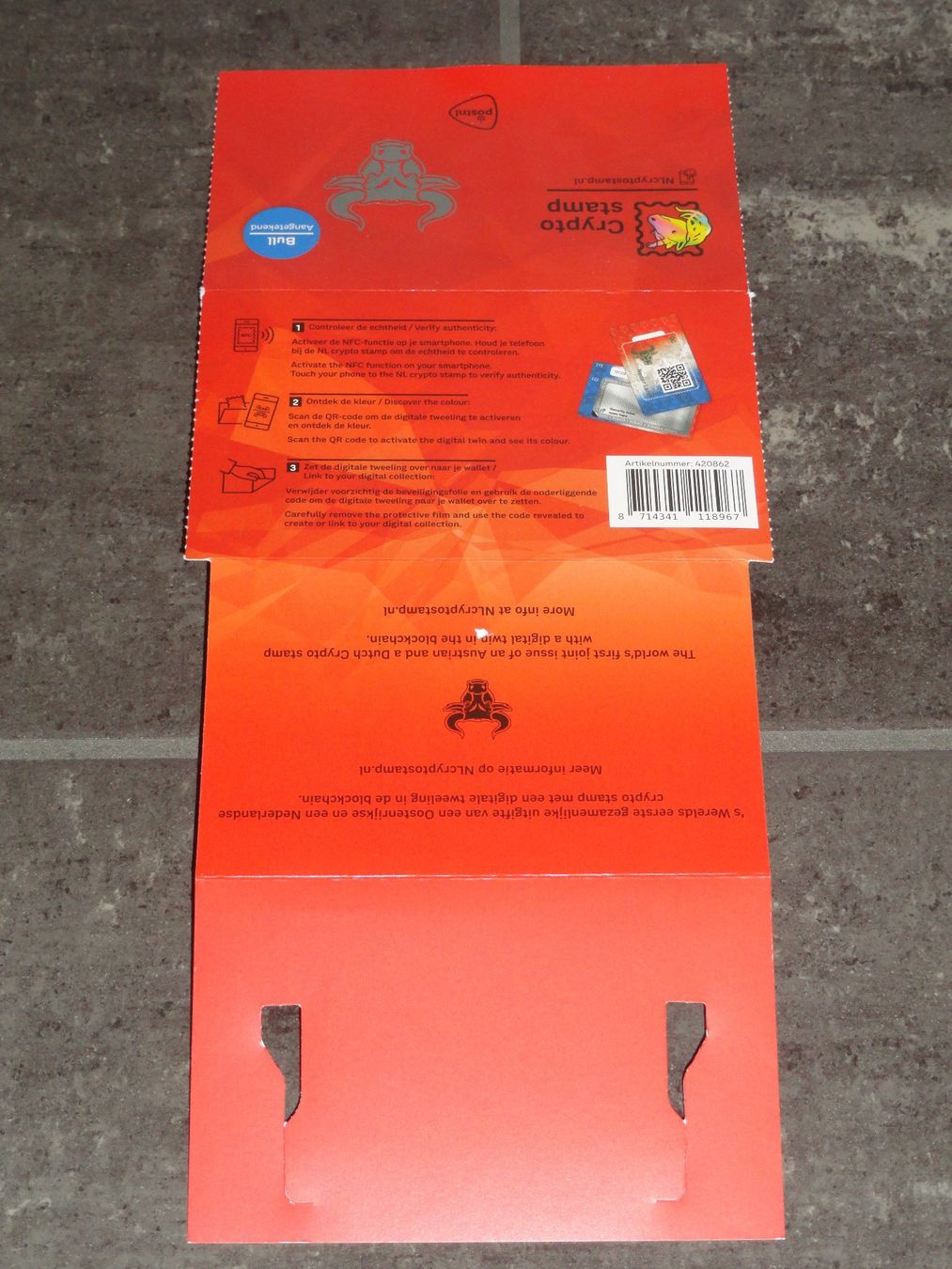 Crypto Stamp 4.0 Niederlande: BULLE IN GELB, 5-stellig (Neu (gemäss  Beschreibung)) in Dagmersellen für CHF 60 – mit Lieferung auf Ricardo kaufen