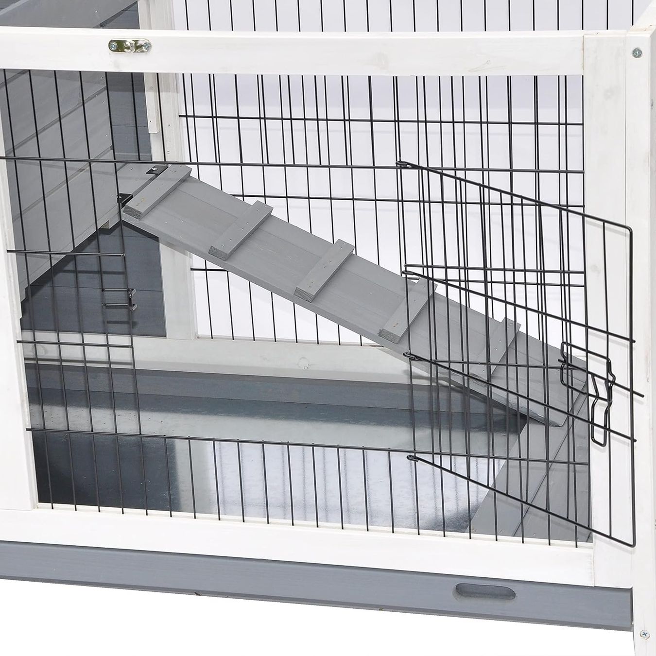 Cages, transport & sécurité: Kleintierstall Easy grau / weiß – Neuf avec emballage d'origine à Bottighofen par zaap 5