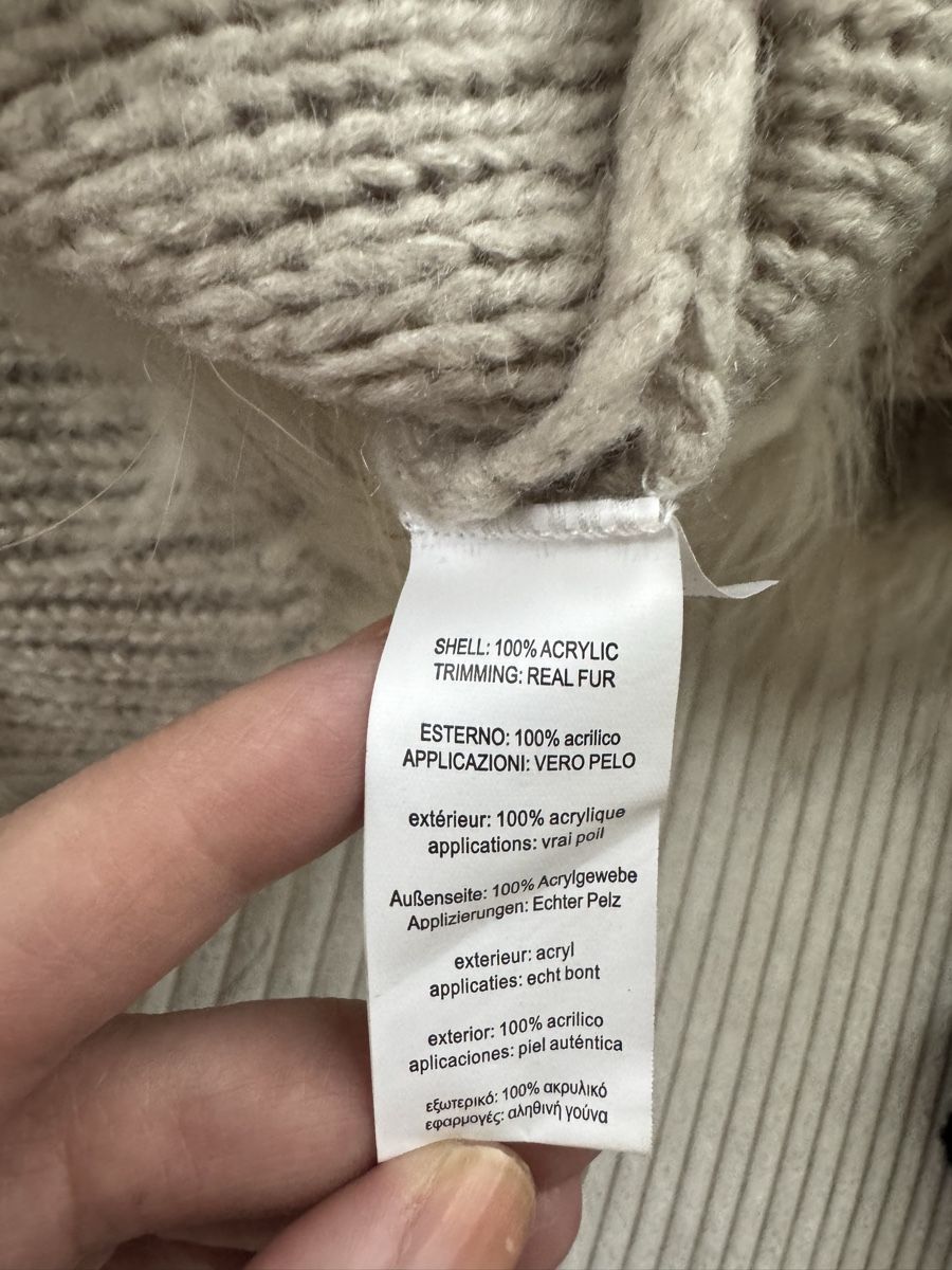 Maglioni & Felpe: Strickponcho mit Echter Pelz Marke  BomBoogie – Nuovo (secondo la descrizione) da Buchs ZH venduto da Automatic007 6