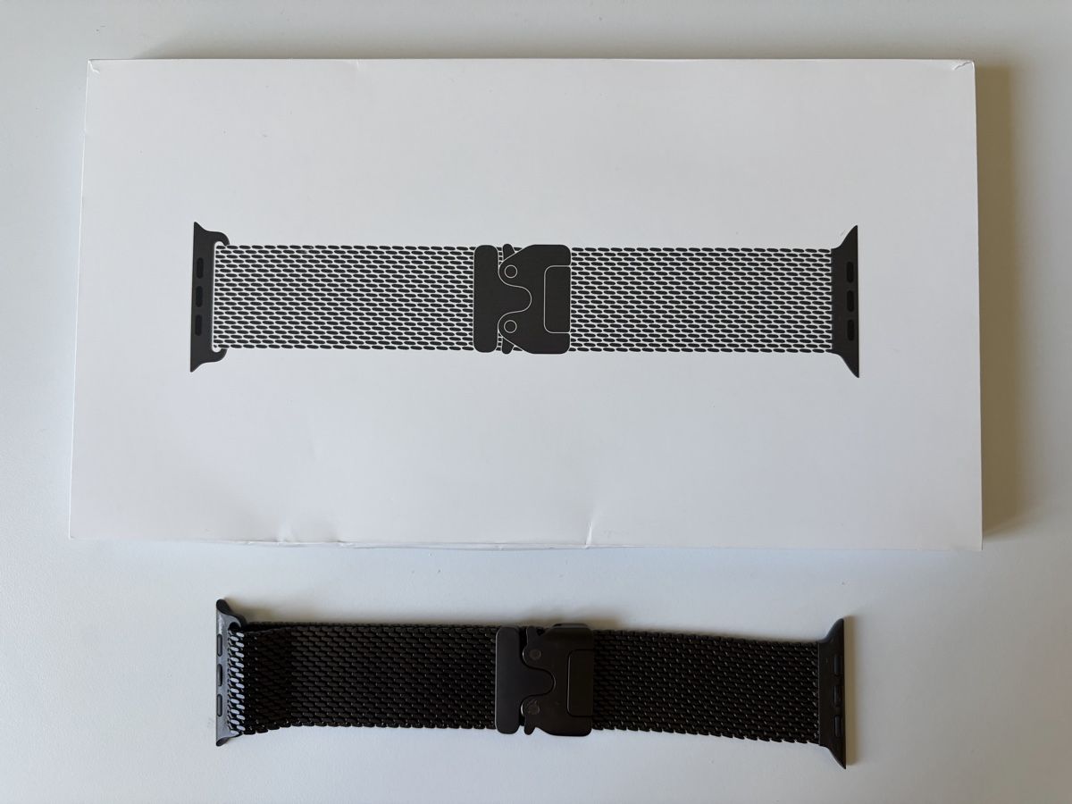Apple Armbänder & -reifen: Apple Watch Titanium Milanese Loop - Black – Gebraucht aus Forch von Schmaegifaetz