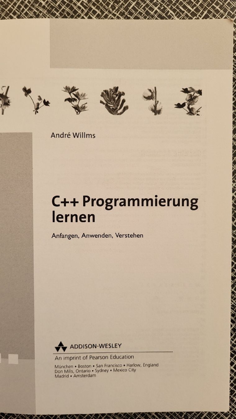 Bücher: C++ Programmierung lernen von André Willms Addison-Wesley – Neu (gemäss Beschreibung) aus Döttingen von Alis68 1