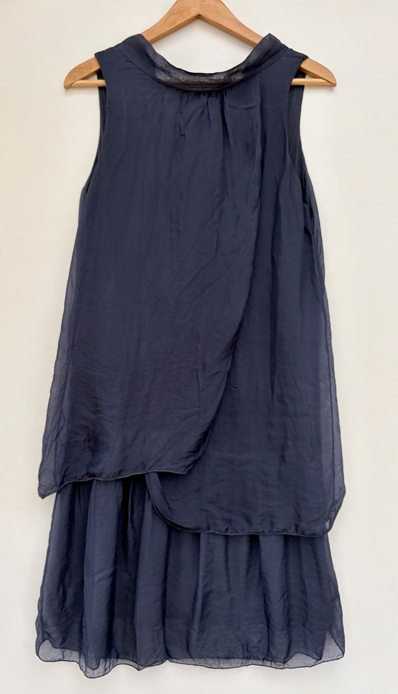 Vestiti: Made in Italy Kleid mit Seide Gr.M – Usato da Unterägeri venduto da Jutka_04 4