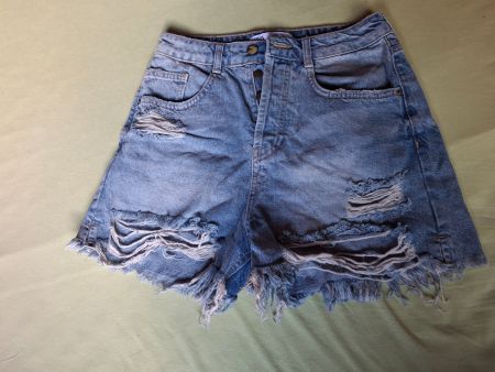 Short jeans bleu taille 36 100% coton marque Zara