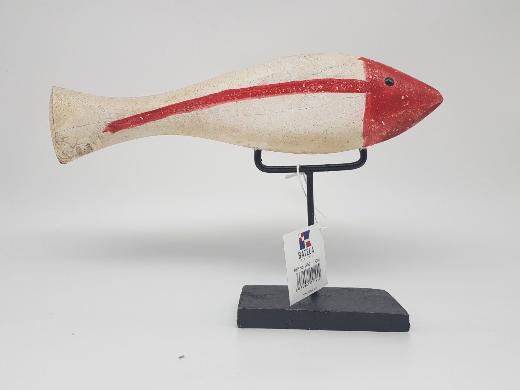 Tutte le decorazioni: Fisch Aufsteller Rot Weiss Holz – Nuovo e nell'imballaggio originale da Brugg AG venduto da swiss.sales.force 3