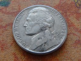 USA 5 Cents 1986