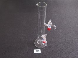 Glas Messzylinder 300ml, 2 Hähne