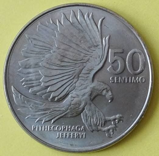 Alle Münzen: 50 SENTIMO - Affenadler - Philippinen 1985 – Gebraucht aus Walenstadt von Numis68 1