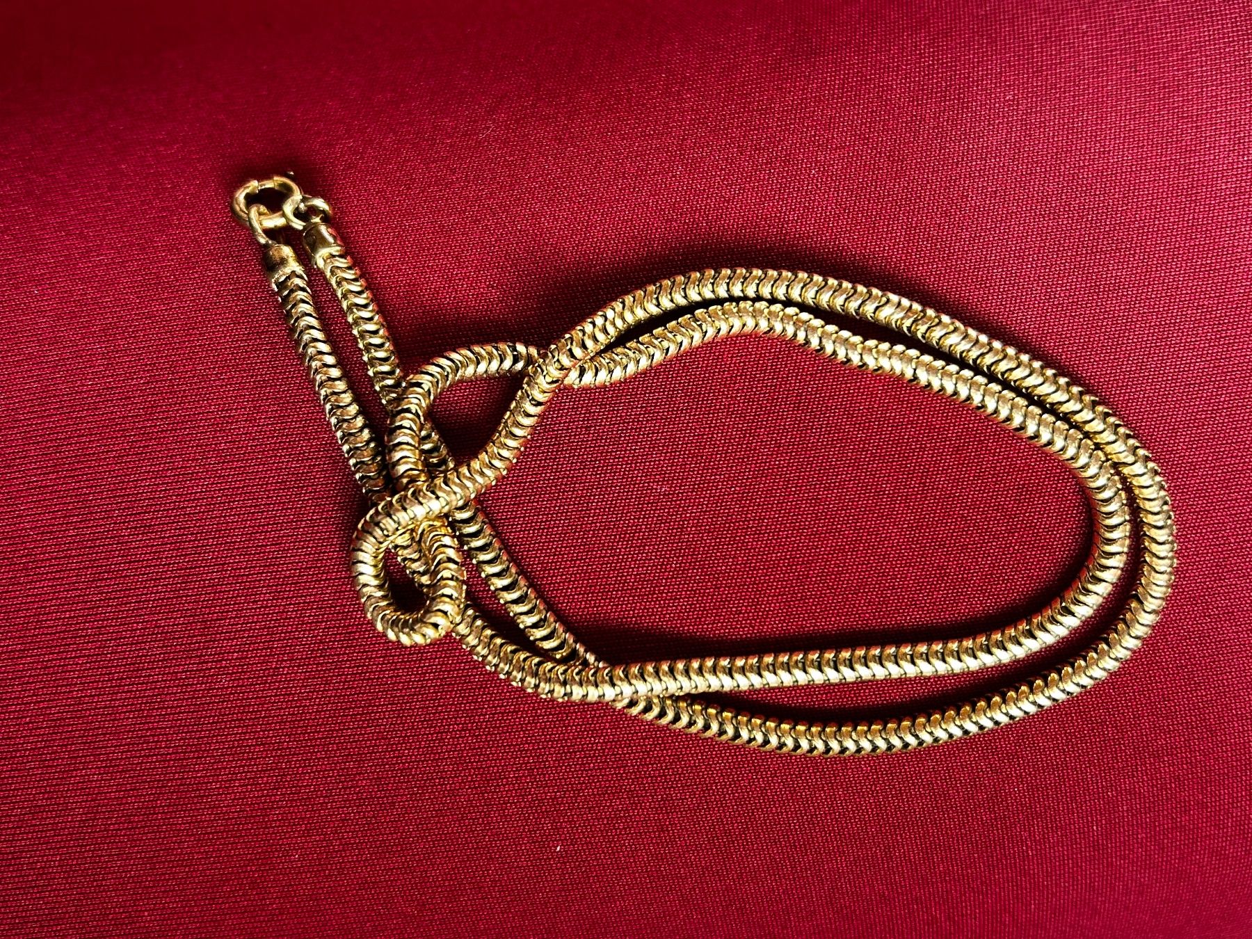 Catenine: Schlangenkette, elegant & klassisch, golden – Usato da Laufen venduto da Bellavitaboom 9