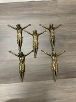 Goldener Jesus Korpus, 5 Stk., Vintage, Top Zustand! (54)
