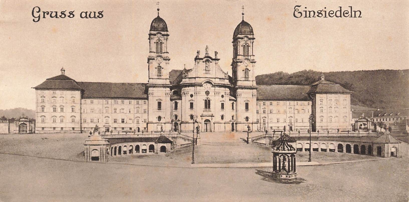 Cartoline postali: No Ak Gruss Einsiedeln – Usato da Biasca venduto da Blenio71