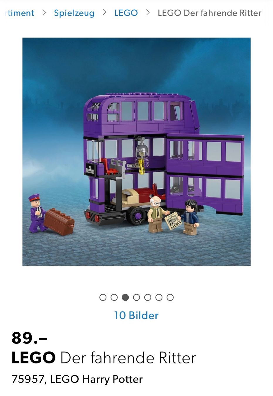 Lego Kit di costruzioni: Lego Harry Potter der fahrende Ritter – Usato da Alterswil FR venduto da Daria.a 2