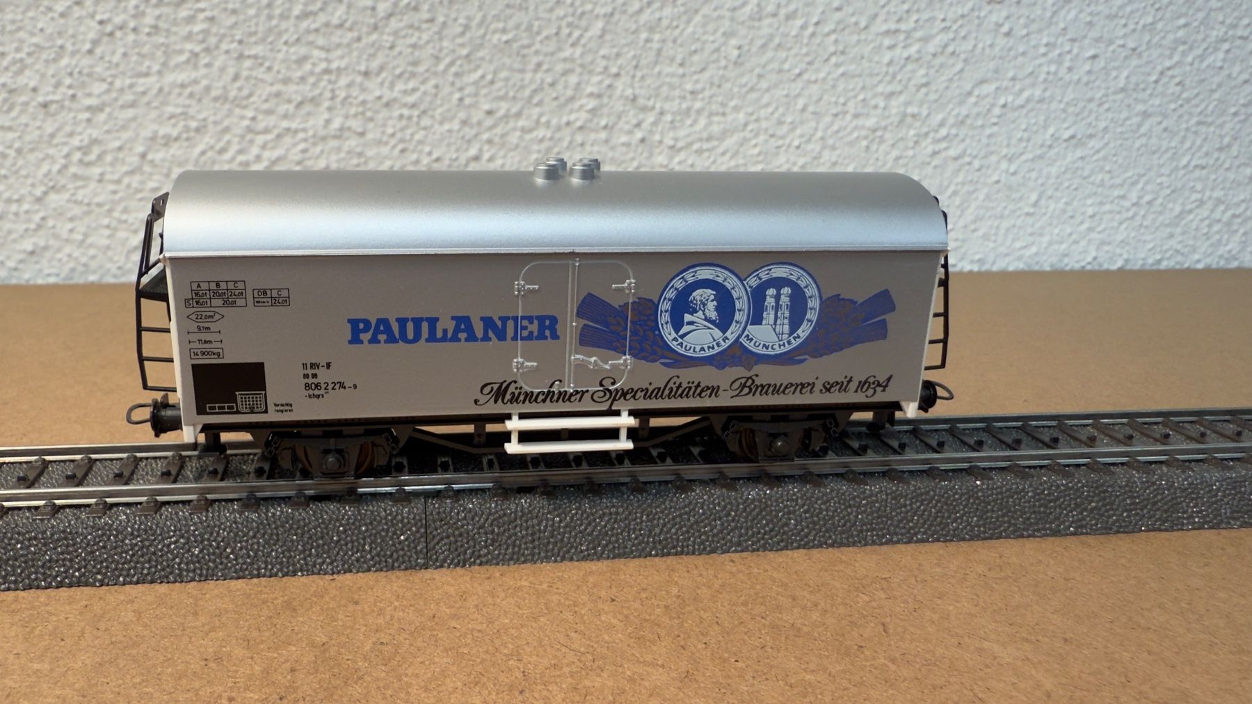 Roco Modellini di ferrovie: Roco Güterwagen Paulaner H0 / DC – Usato da Schlieren venduto da rat_lq6b 1