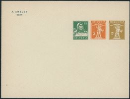 1921 - Privatganzsache - Brief - Tellknabe - Tellbrustbild