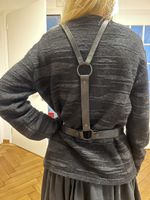 Körpergurt Harness  Rundholz Leder schwarz neuwerti