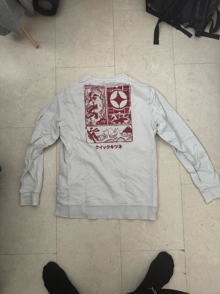 Pullover & Sweatshirts: Weisses  Sweatshirt mit Print Grösse L – Gebraucht aus Kriens von M0nk3ZPlayZ 1