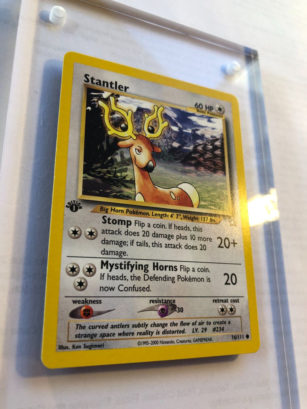 Sammelbilder & Trading cards: Stantler 1st Neo Genesis - MINT - ab 1.- – Gebraucht aus Giubiasco von dan_pr8b 1