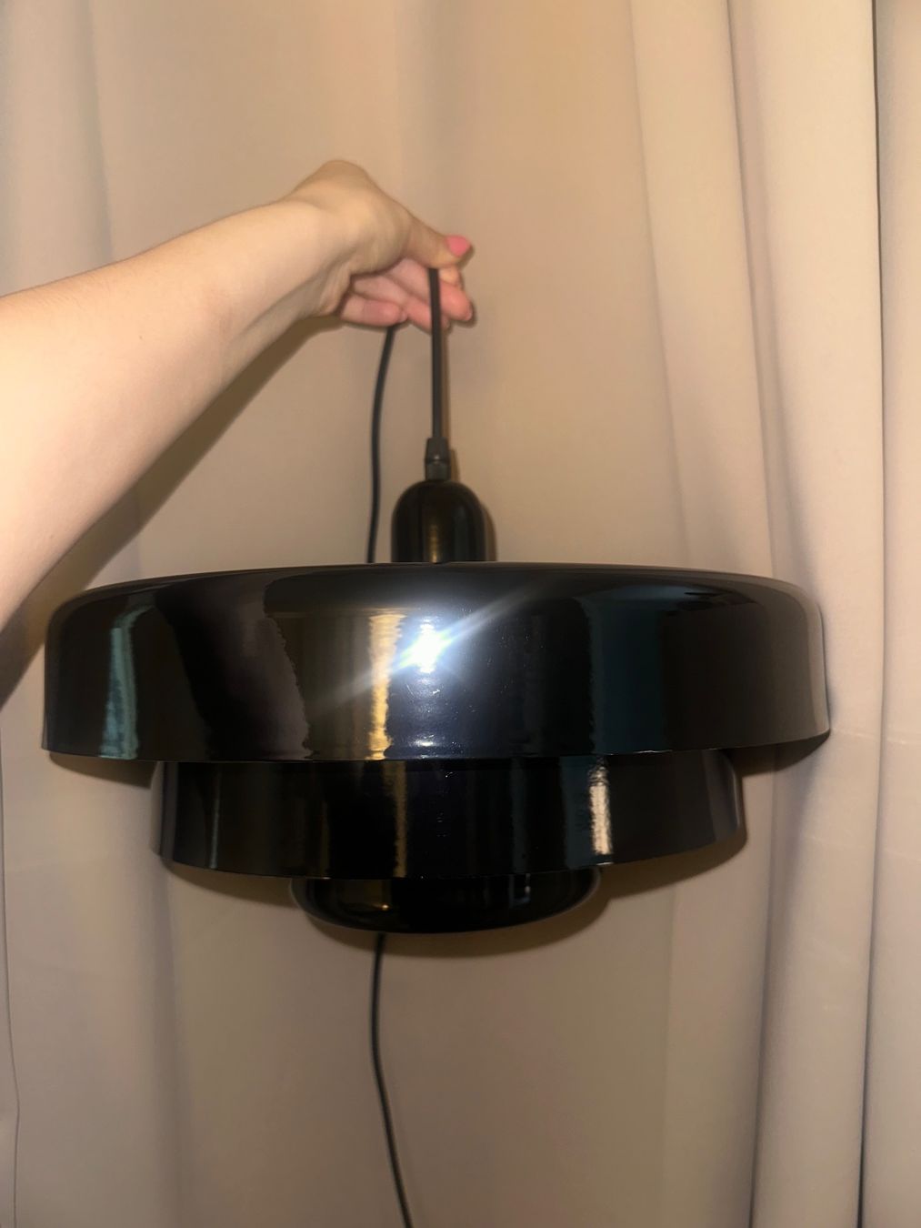 Lampadari & plafoniere: Space Age Stil Hängelampe schwarz, neu! – Usato da Bern venduto da Bellsjingle 2