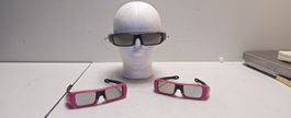 3D Brille von Sony 3 Stück, 1 Schwarz und 3 Pink! (nov708)