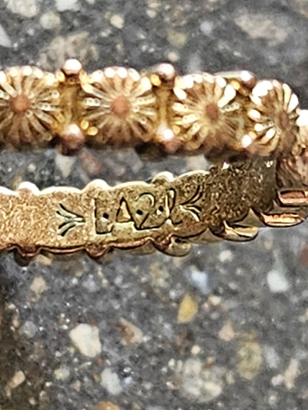 Anelli: Ring mit Blumenmuster goldfarbig verstellbar LA2l – Nuovo (secondo la descrizione) da Anwil venduto da tamoos 4