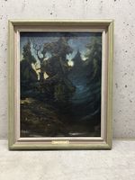 Quadro d'epoca firmato Koch, olio su tela