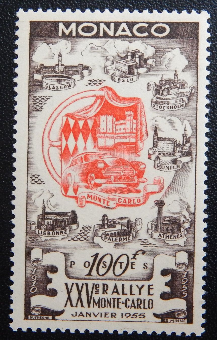 Tutti i francobolli: Monaco Kat. 496 ** 1955 Kat. 80 Euro – Usato da Zürich venduto da Muehlekauf