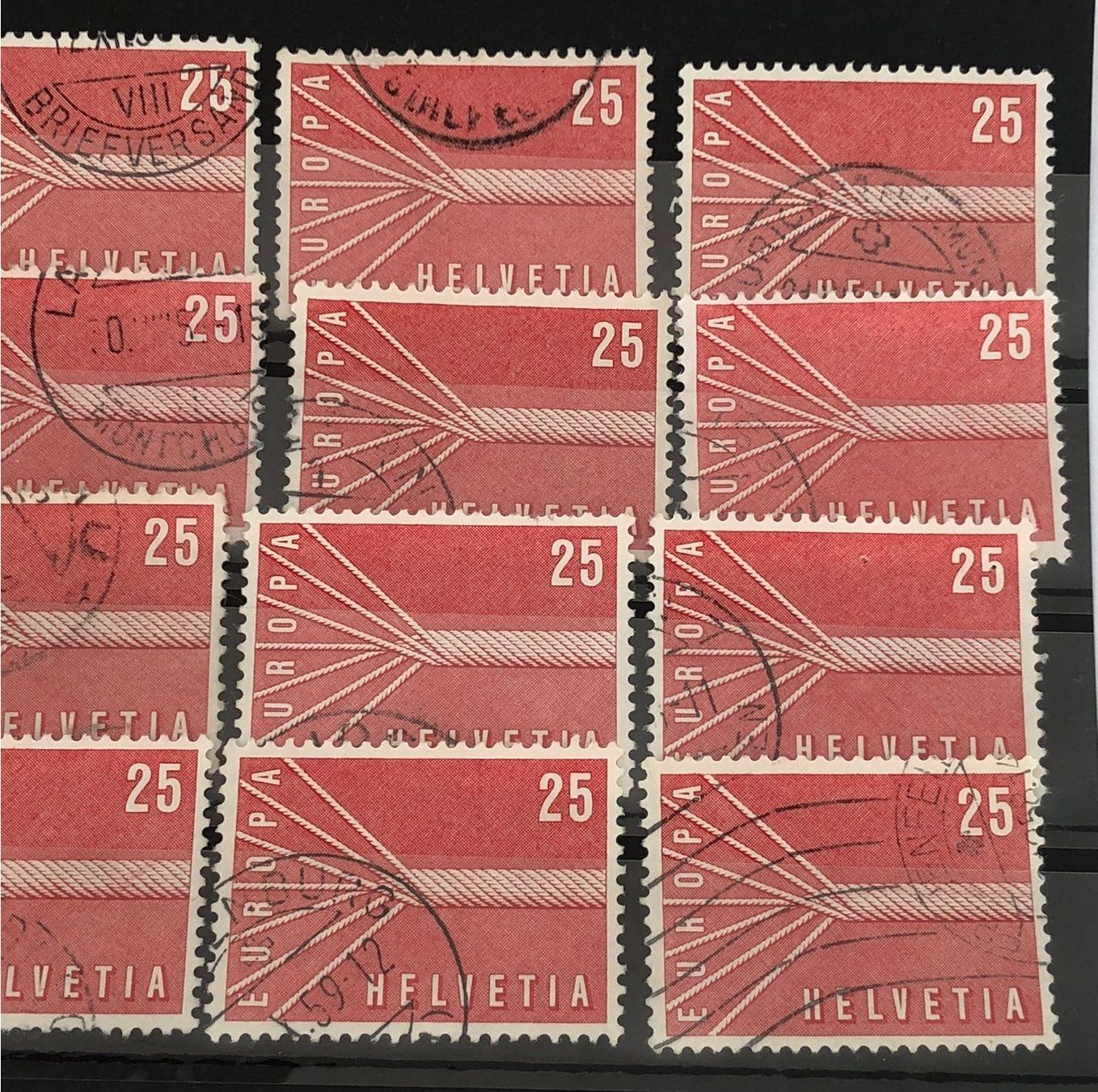 Tutti i francobolli: Nr.332 mit Stempel Einsteckkarte Voll – Usato da Aarau venduto da Billa007 2