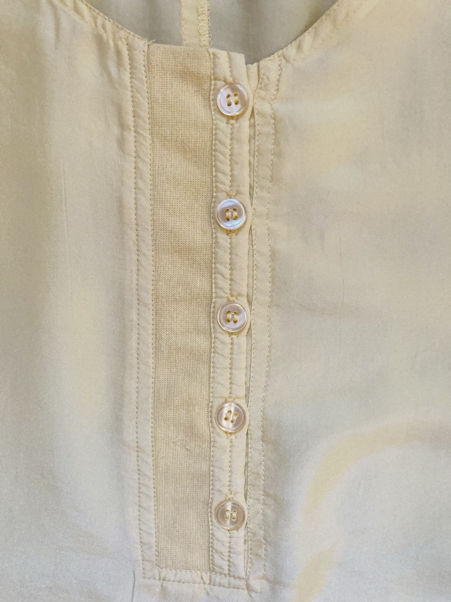 Camicette: Vintage: Bluse RASPBERRY COLLECTION 100% Seide hellgelb Gr.M – Usato da Stetten AG venduto da Hanya 2