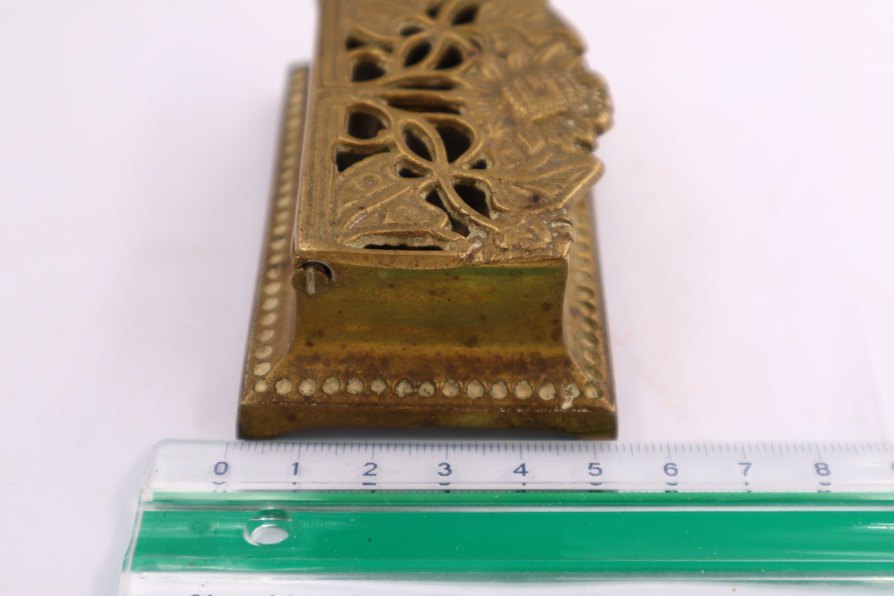Dosen: Messing Briefmarken / Tinte Truhe/Box Klein und Solide Antik – Gebraucht aus Baden von TellsKuchenhaus 4