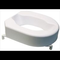 Klosettsitzerhöhung Hi-Loo, Höhe 10 cm, Kunststoff weiss