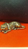 Bronze Tiger Miniatur, Tierfigur Deko Sammlerstück!