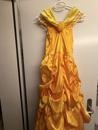 Disney Belle Kostüm Kleid gelb Gr. 7-9 J. 125 cm gut