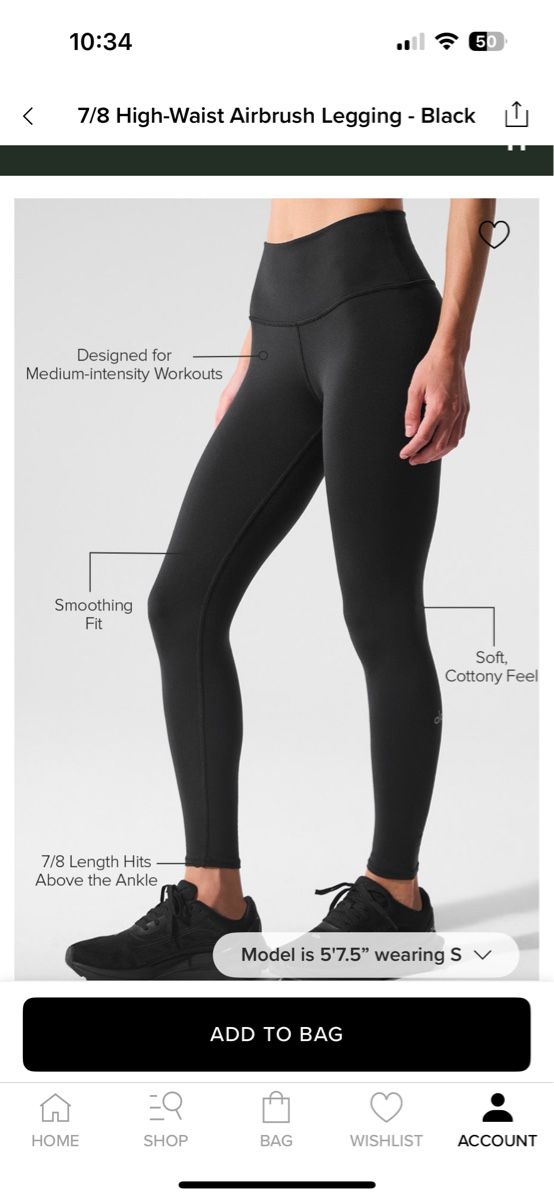 Alo Yoga Leggings: Alo Yoga 7/8 leggins – Usato da Zürich venduto da millaiana