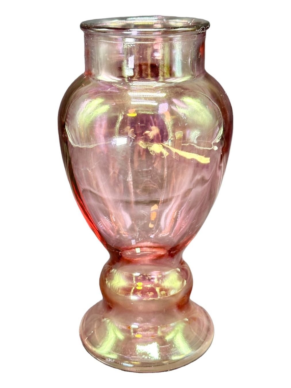 Vasi & Recipienti: Vase éclatant aux reflets irisés verre soufflé teinté rose – Usato da Morges venduto da deco.vintage 7