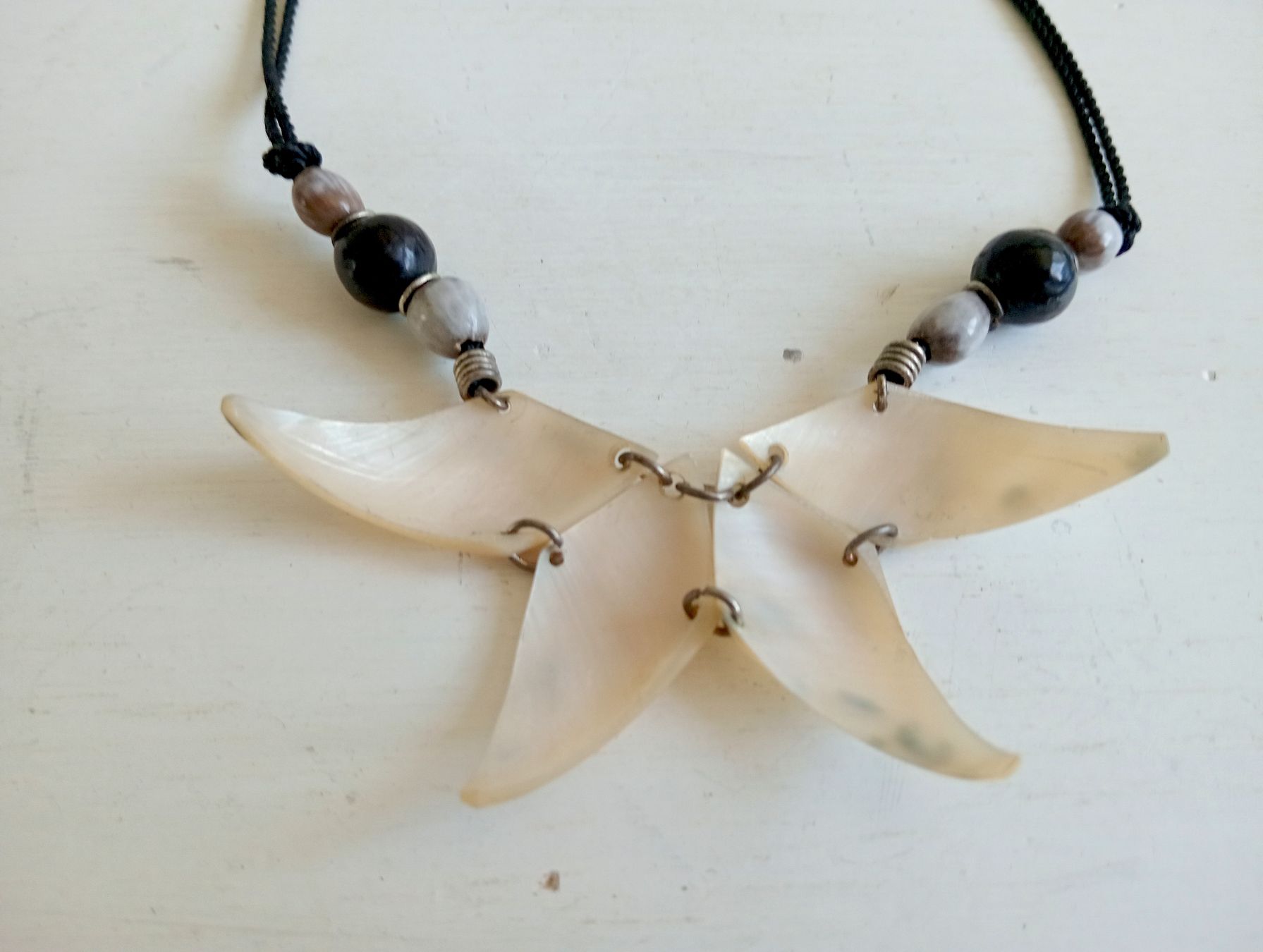 Catenine: Boho Kauri Muschel Choker Kette 40 cm – Usato da Allschwil venduto da Evgeniia78 2