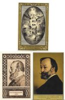 3 AK BUNDESFEIERKARTEN 1919 GOTTFRIED KELLER 1.VIII.19