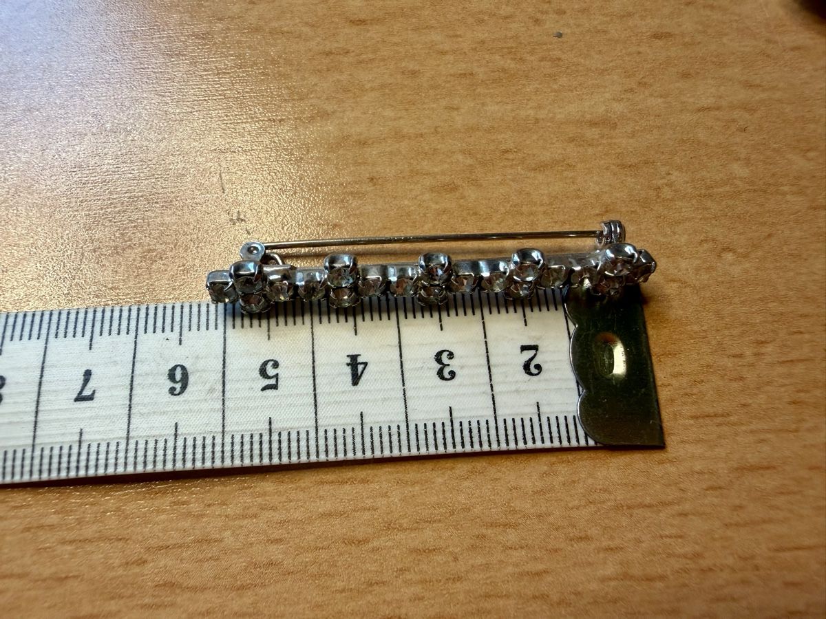 Broches & Aiguilles: Antike Strass-Brosche, 7 cm lang – D'occasion à Lamone par LaCantinaMagica 8