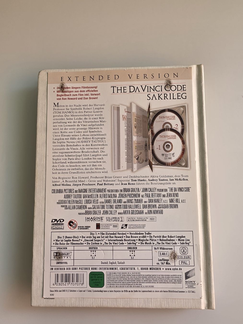 Tutti i DVDs: The Da Vinci Code Sakrileg DVD Extended Version 2 Discs – Usato da Alberswil venduto da mario889 1
