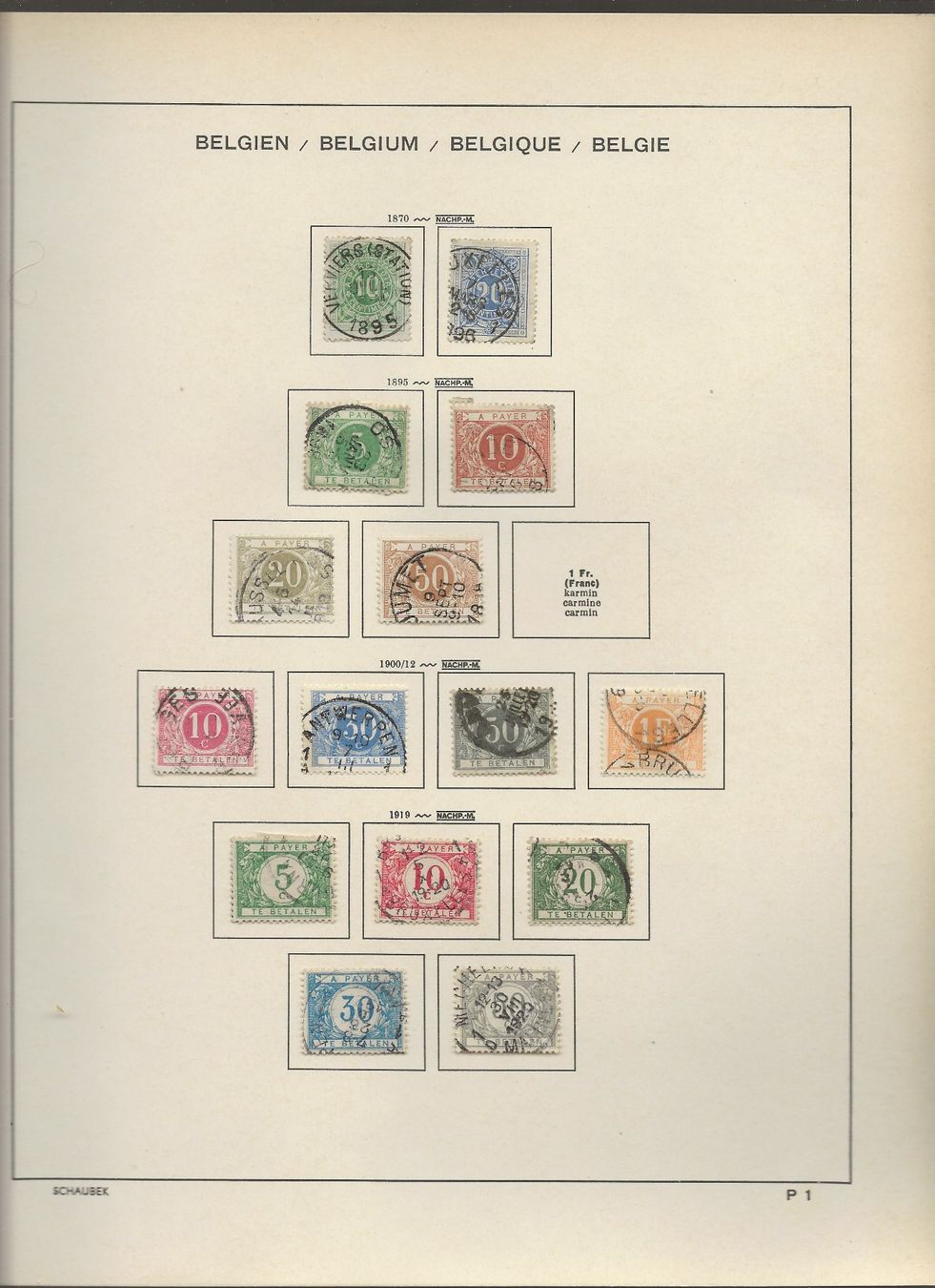Tous les timbres: Marken Belgien – D'occasion à Au ZH par xelagreb01 1