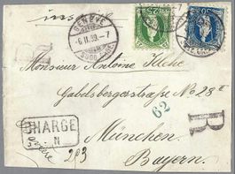 1899, 67B+70B ST. HELVETIA, 2 x SIGN. RELLSTAB, BRIEFVODERS.