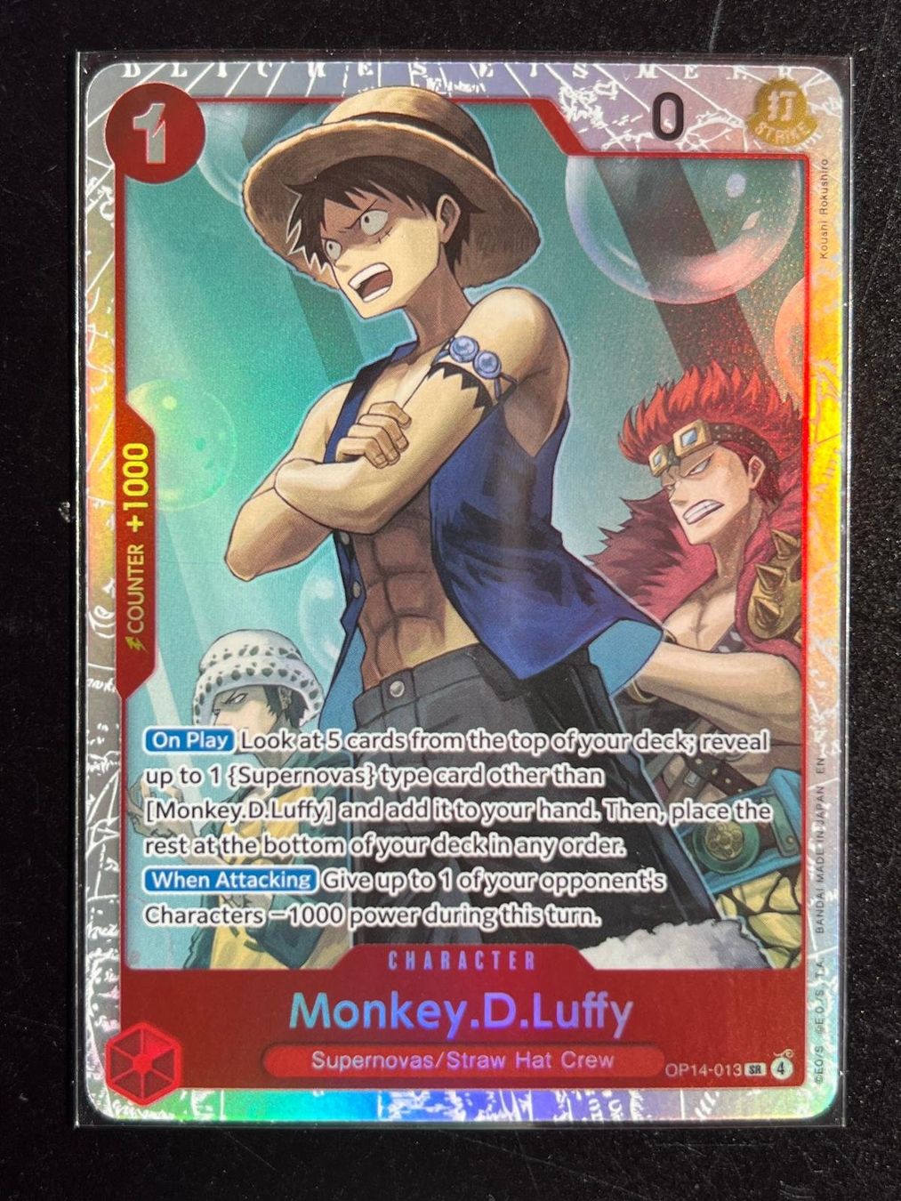 Bandai Carte collezionabili: Monkey.D.Luffy OP14-013 SR, Englisch – Nuovo (secondo la descrizione) da Ins venduto da phil_sinn