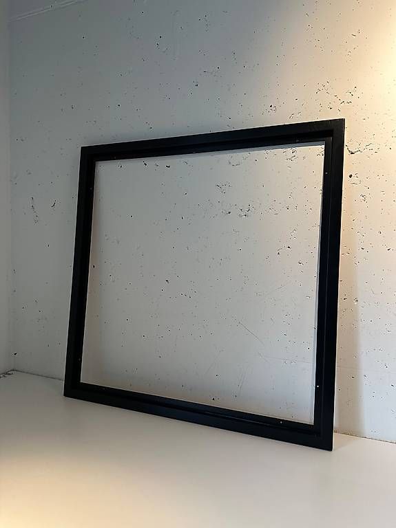 Cornici: Moderner Bilderrahmen aus Echtholz 80x80 cm, schwarz – Usato da Basel venduto da max_b.