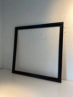 Moderner Bilderrahmen aus Echtholz 80x80 cm, schwarz