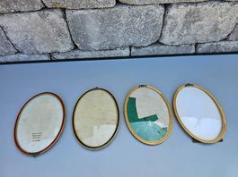 Bilderrahmen Set Antik Oval Bronze Email Handarbeit Haffke