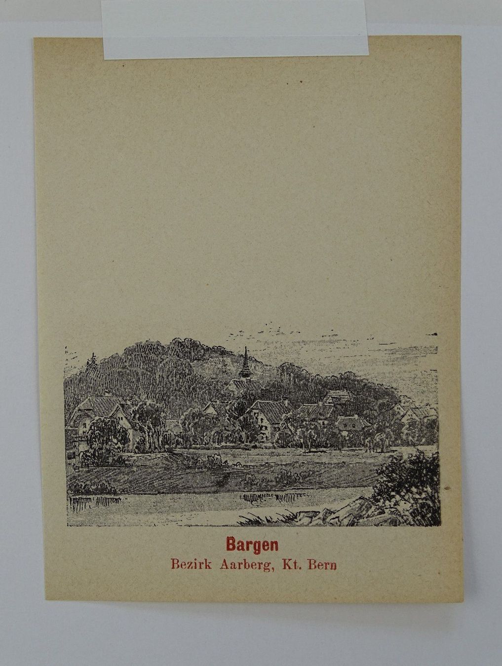 Incisioni: BARGEN, ZINKÄTZUNG 1896 – Usato da Grüningen venduto da Kartensammler 2