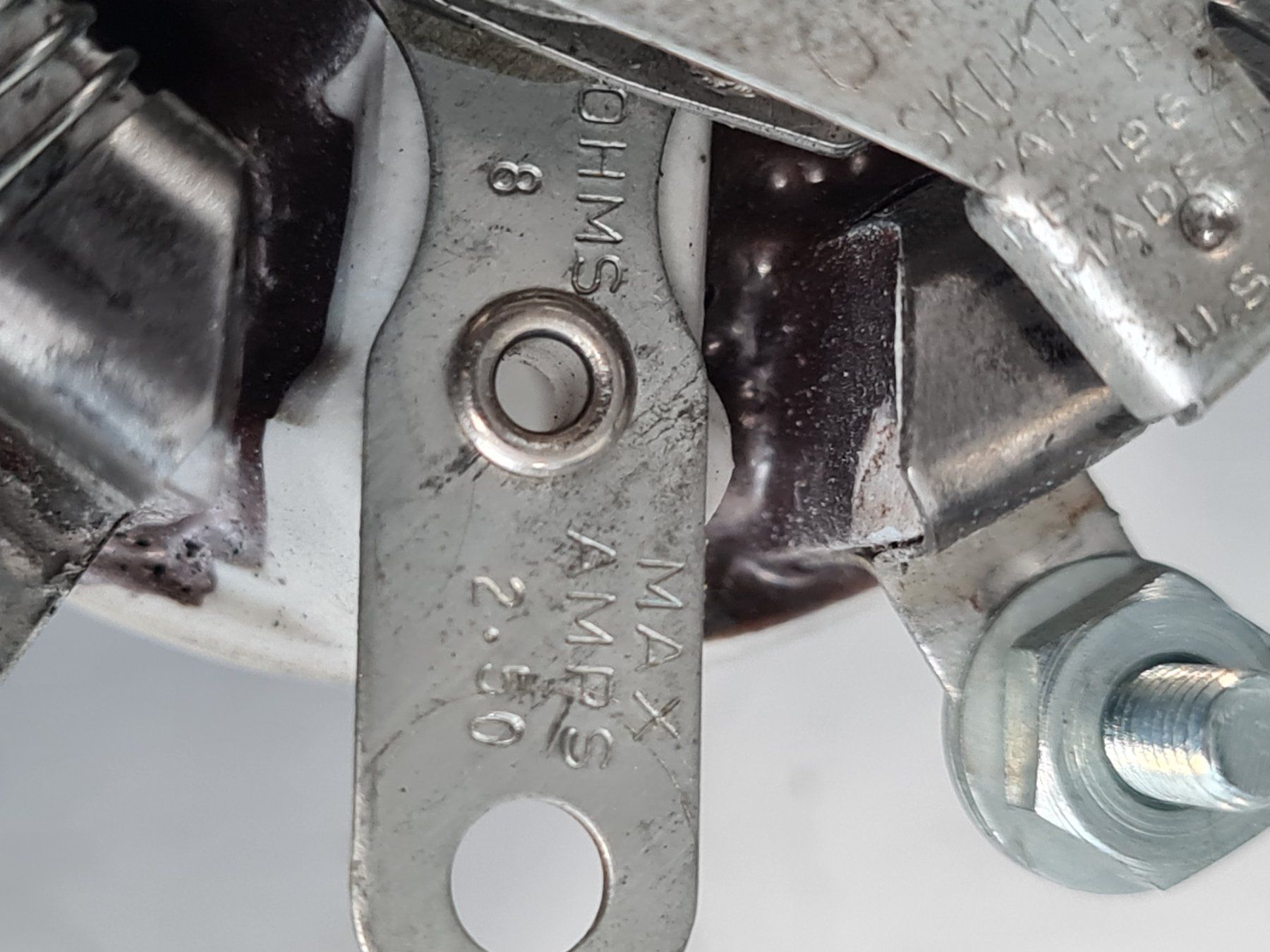 Elektronikbauteile: Potentiometer Ohmite 8Ohm max 2.5A – Gebraucht aus Horw von Arta20000 4
